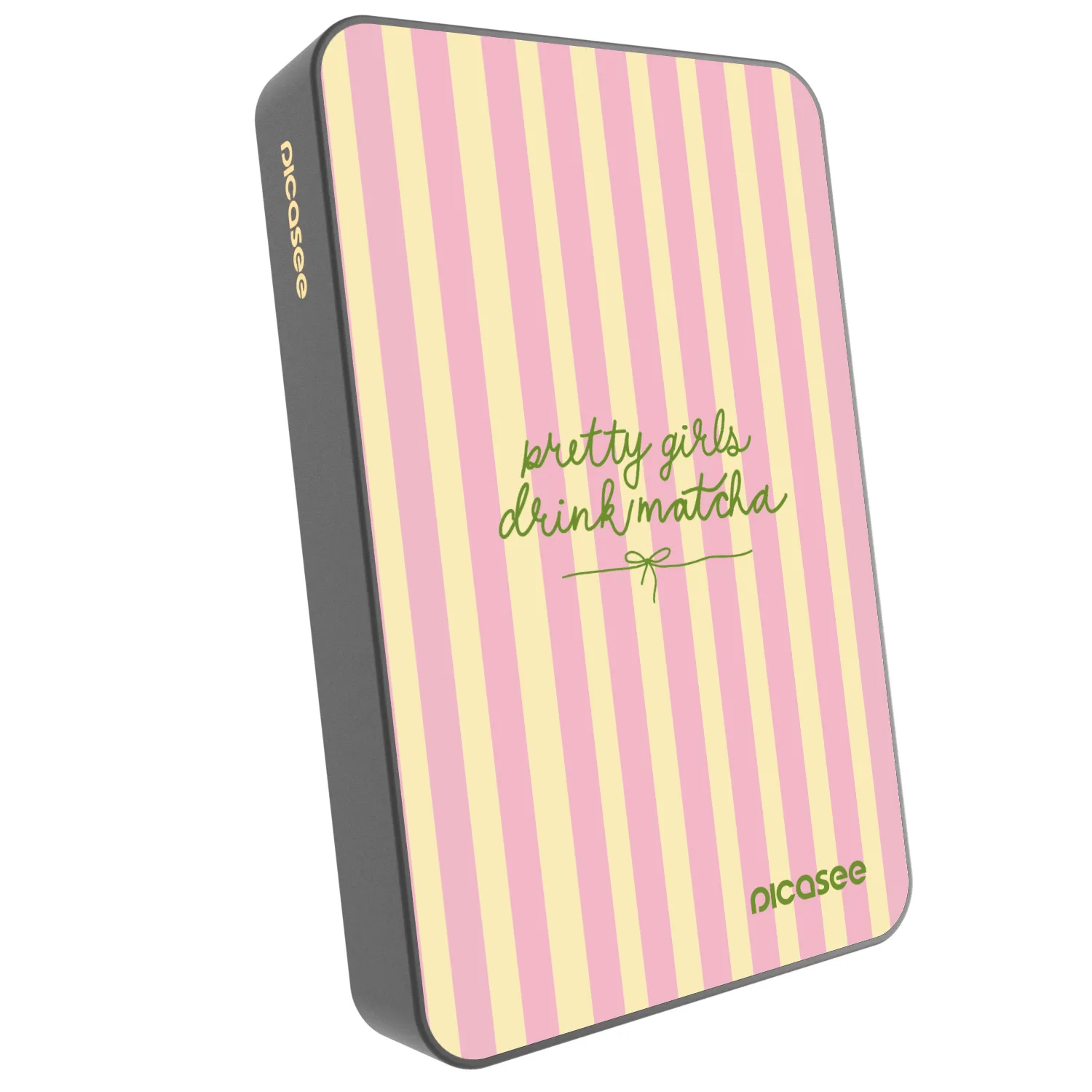 Picasee Powerbank με MagSafe 10 000 mAh Γκρί - Pretty matcha