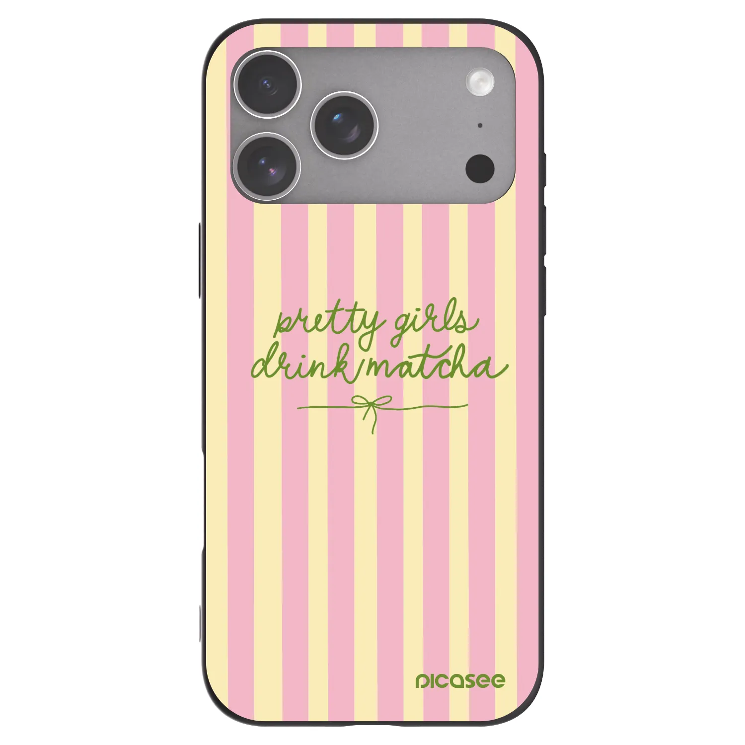 Picasee Μαύρη θήκη σιλικόνης για Apple iPhone 18 Pro Max - Pretty matcha