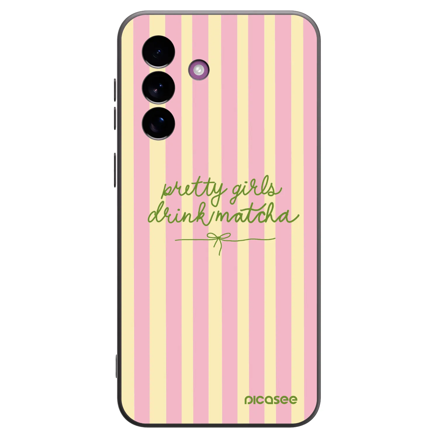 Picasee Μαύρη θήκη σιλικόνης για Samsung Galaxy A37 - Pretty matcha