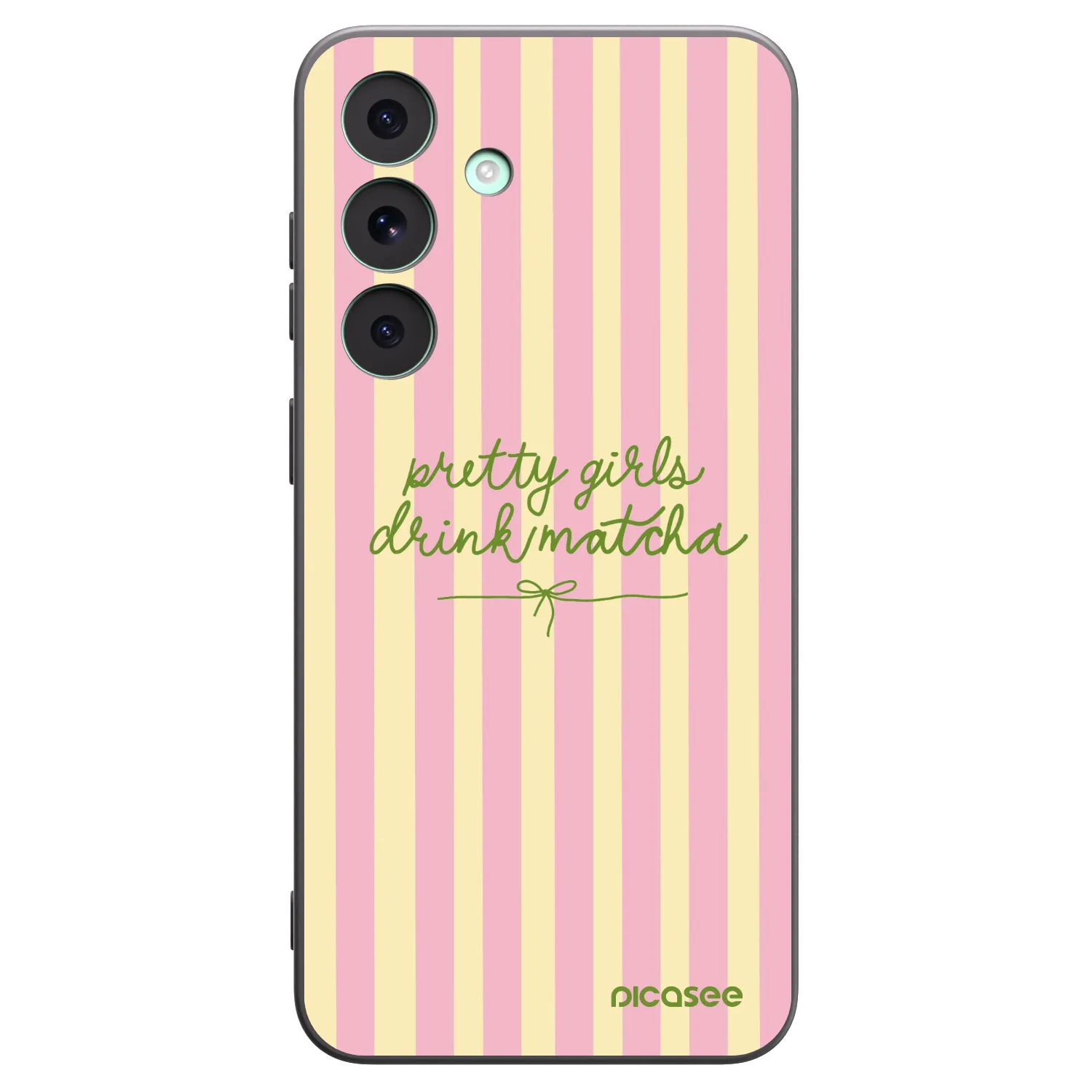 Picasee Μαύρη θήκη σιλικόνης για Samsung Galaxy S26 FE - Pretty matcha