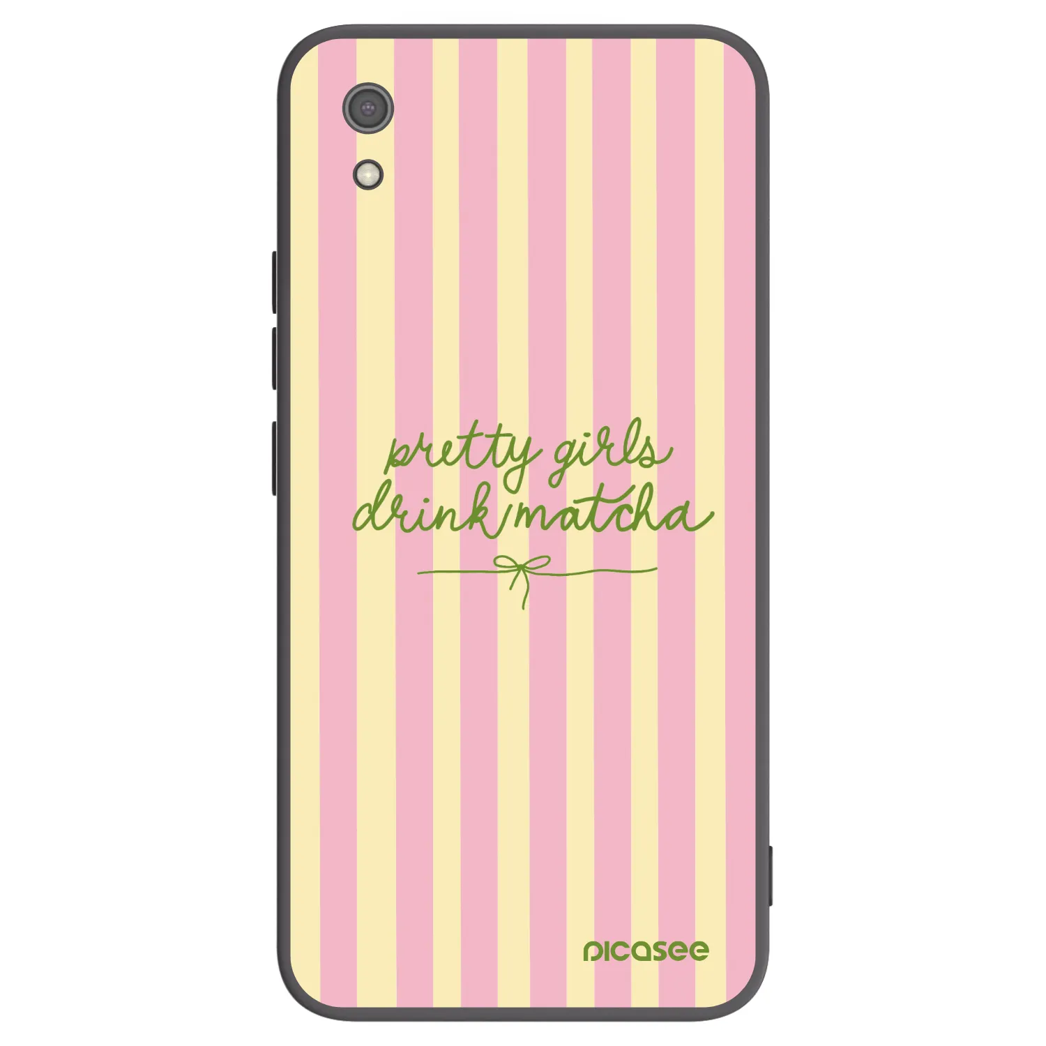 Picasee Μαύρη θήκη σιλικόνης για Xiaomi Redmi 7A - Pretty matcha