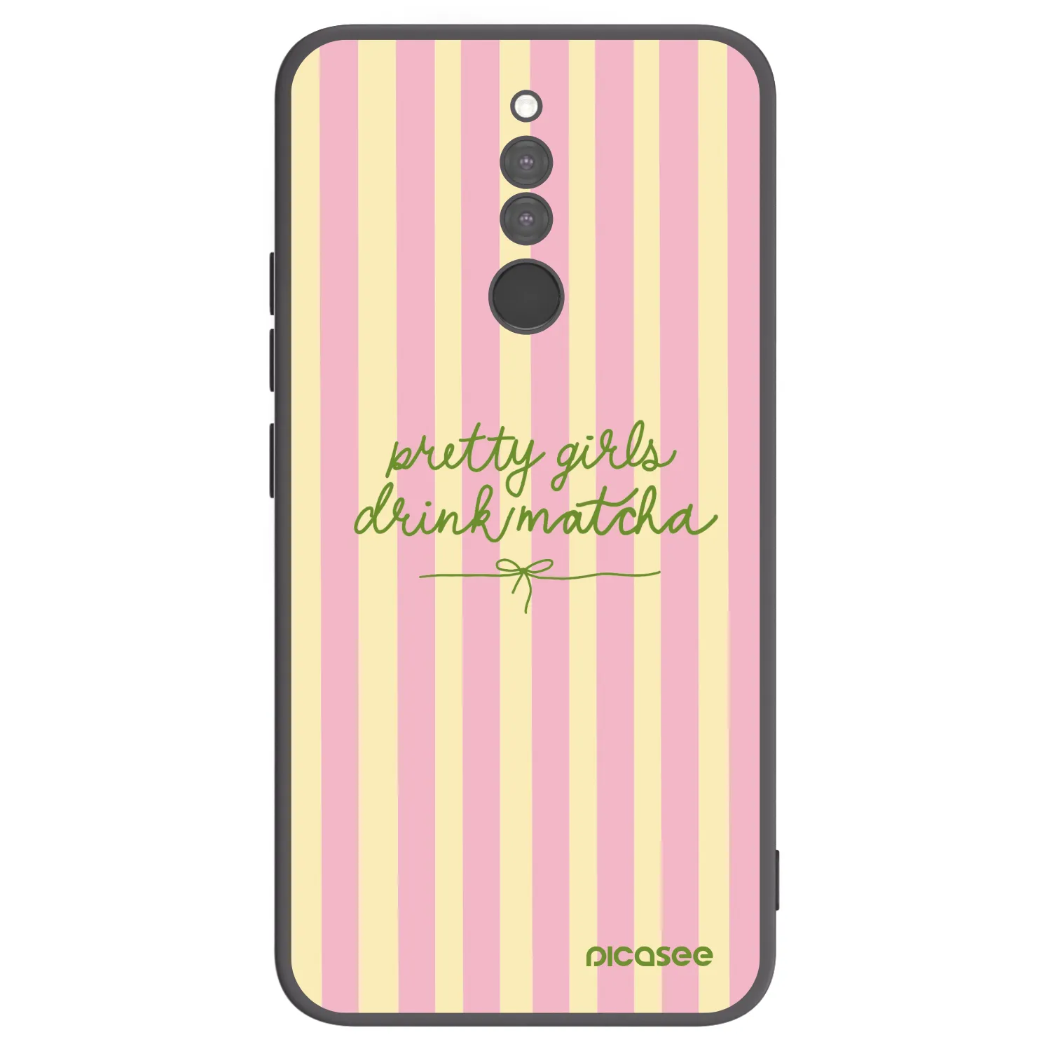 Picasee Μαύρη θήκη σιλικόνης για Xiaomi Redmi 8 - Pretty matcha
