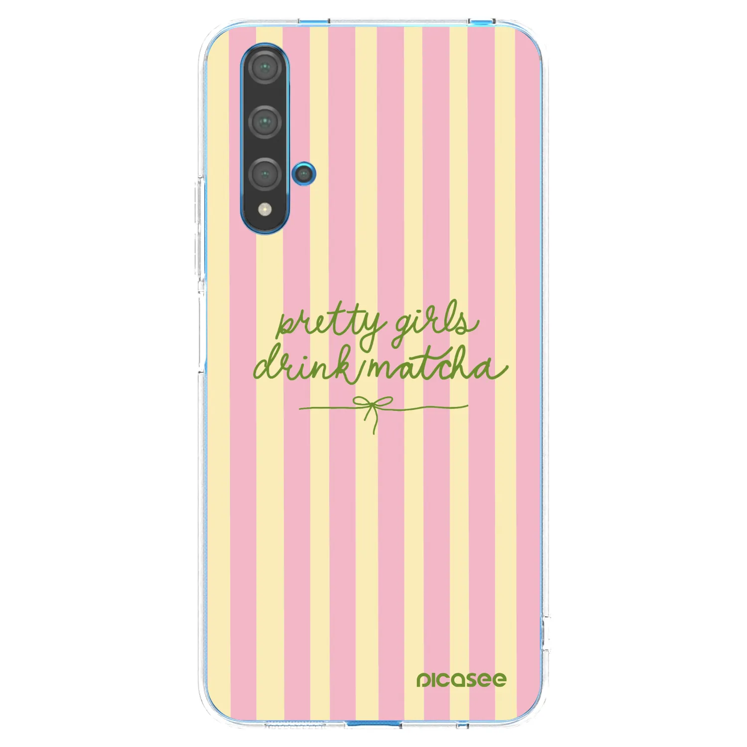 Picasee διαφανής θήκη σιλικόνης Huawei Nova 5T - Pretty matcha