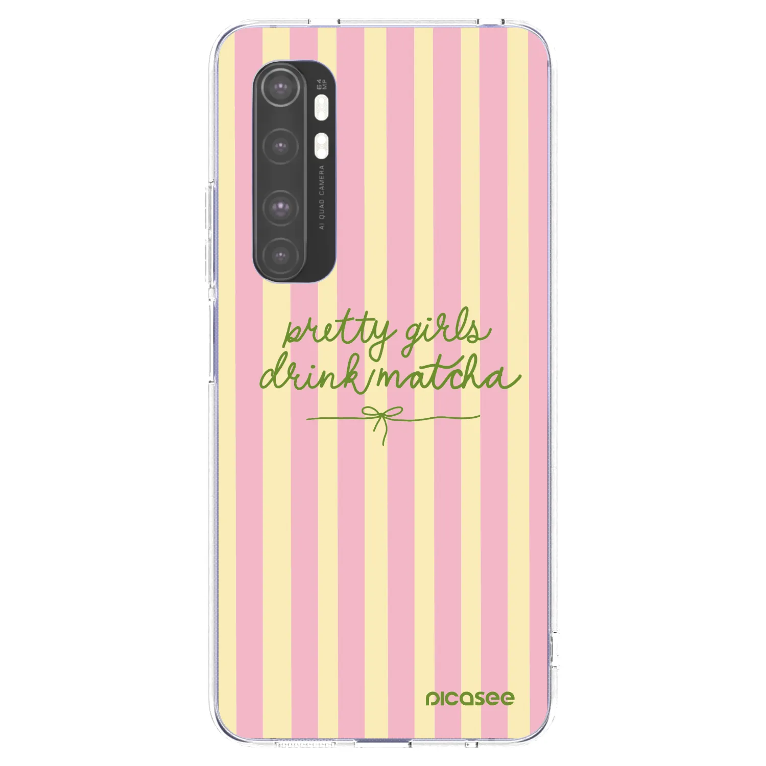 Picasee διαφανής θήκη σιλικόνης Xiaomi Mi Note 10 Lite - Pretty matcha