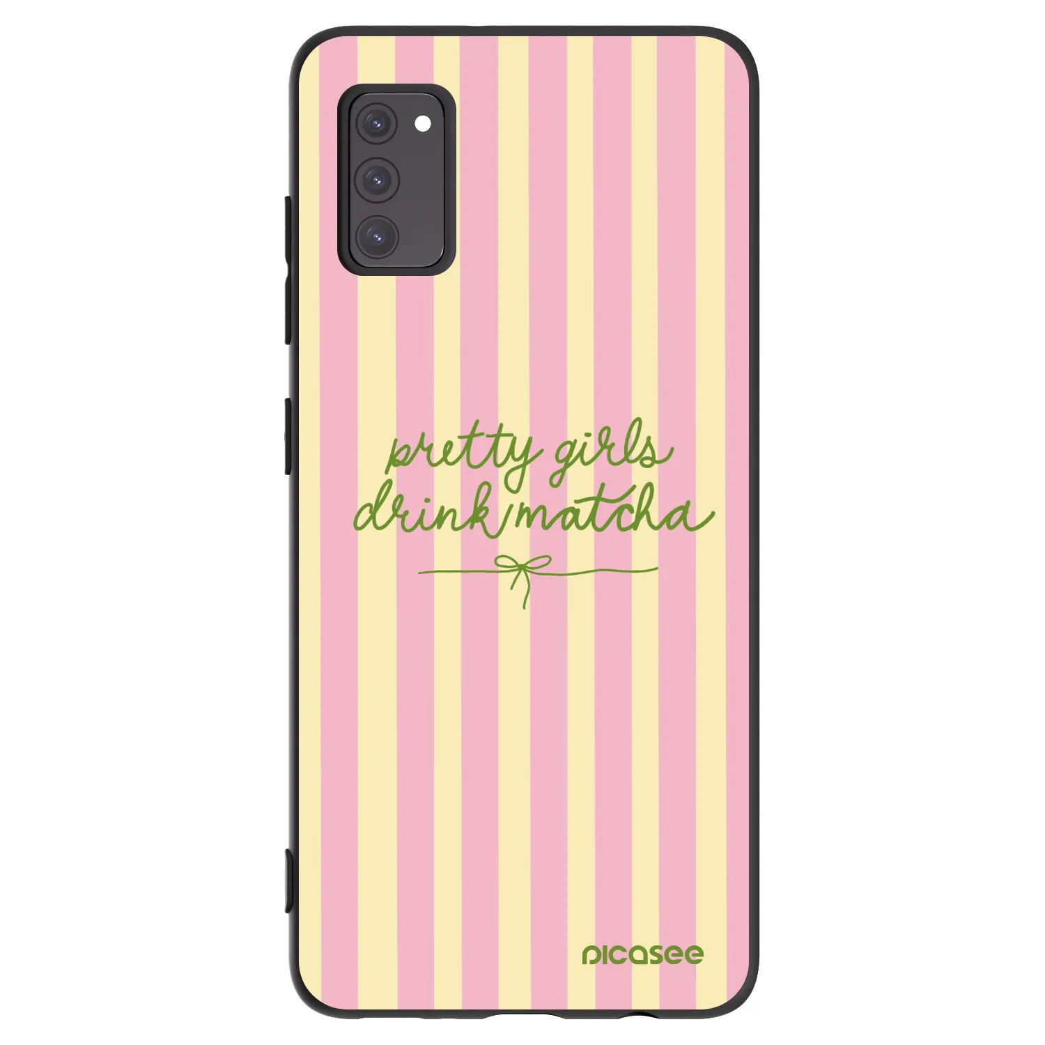 Picasee Μαύρη θήκη σιλικόνης για Samsung Galaxy A41 A415F - Pretty matcha
