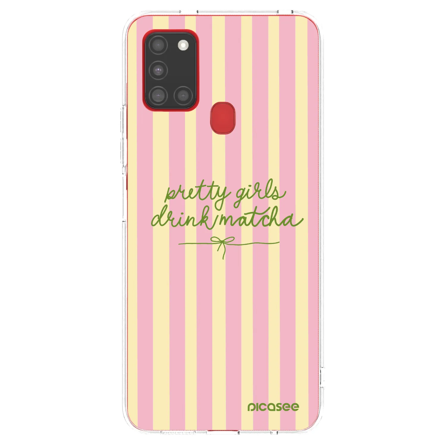 Picasee διαφανής θήκη σιλικόνης Samsung Galaxy A21s - Pretty matcha