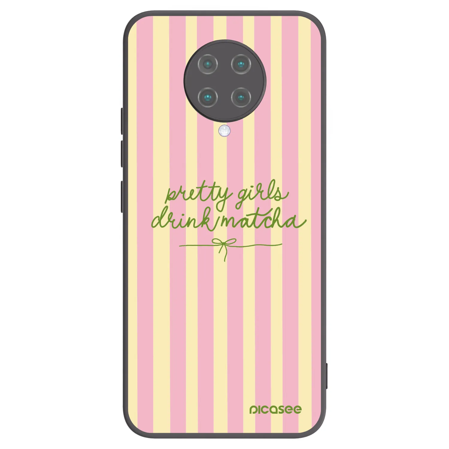 Picasee Μαύρη θήκη σιλικόνης για Xiaomi Poco F2 Pro - Pretty matcha
