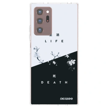 Picasee διαφανής θήκη σιλικόνης Samsung Galaxy Note 20 Ultra - Life - Death