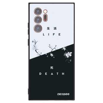 Picasee Μαύρη θήκη σιλικόνης για Samsung Galaxy Note 20 Ultra - Life - Death