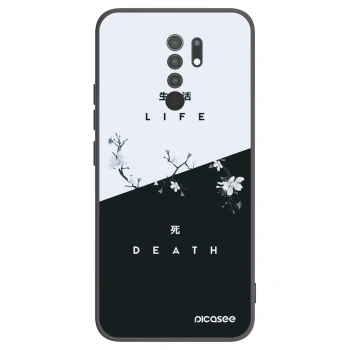Picasee Μαύρη θήκη σιλικόνης για Xiaomi Redmi 9 - Life - Death
