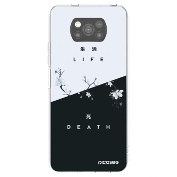 Picasee Μαύρη θήκη σιλικόνης για Xiaomi Poco X3 - Life - Death