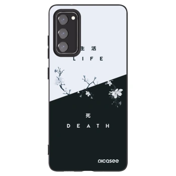 Picasee Μαύρη θήκη σιλικόνης για Samsung Galaxy S20 FE - Life - Death