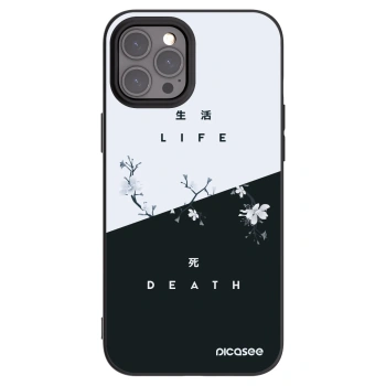 Picasee Μαύρη θήκη σιλικόνης για Apple iPhone 12 Pro Max - Life - Death