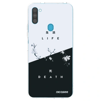 Picasee διαφανής θήκη σιλικόνης Samsung Galaxy M11 - Life - Death