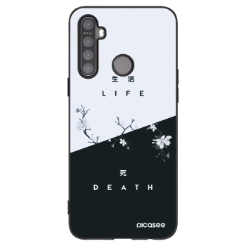 Picasee Μαύρη θήκη σιλικόνης για Realme 5 - Life - Death