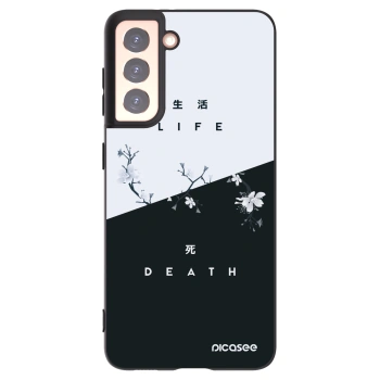 Picasee Μαύρη θήκη σιλικόνης για Samsung Galaxy S21 5G G991B - Life - Death