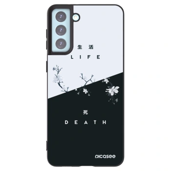 Picasee Μαύρη θήκη σιλικόνης για Samsung Galaxy S21+ 5G G996F - Life - Death