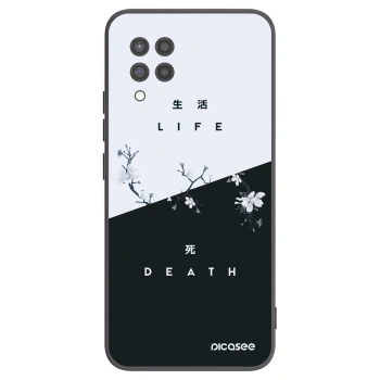 Picasee Μαύρη θήκη σιλικόνης για Samsung Galaxy A42 A426B - Life - Death