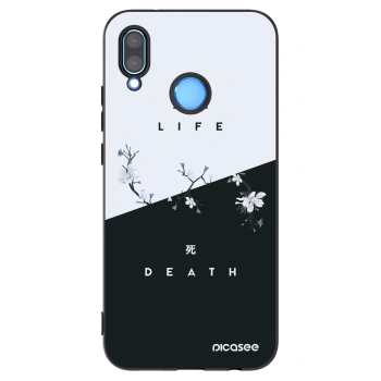 Picasee Μαύρη θήκη σιλικόνης για Huawei P20 Lite - Life - Death