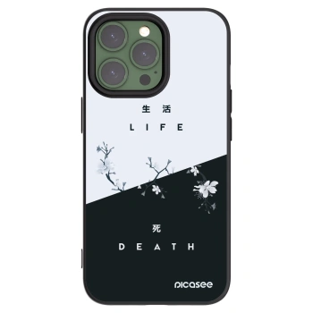 Picasee Μαύρη θήκη σιλικόνης για Apple iPhone 13 Pro - Life - Death