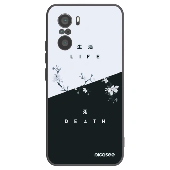 Picasee Μαύρη θήκη σιλικόνης για Xiaomi Poco F3 - Life - Death