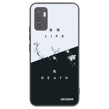 Picasee Μαύρη θήκη σιλικόνης για Xiaomi Redmi Note 10 5G - Life - Death