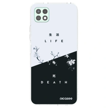 Picasee διαφανής θήκη σιλικόνης Samsung Galaxy A22 A226B 5G - Life - Death