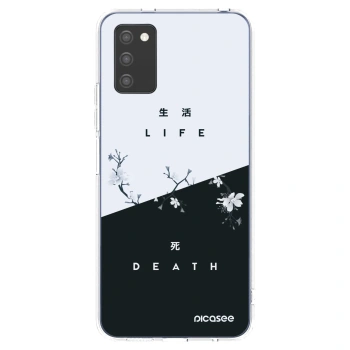 Picasee διαφανής θήκη σιλικόνης Samsung Galaxy A02s A025G - Life - Death