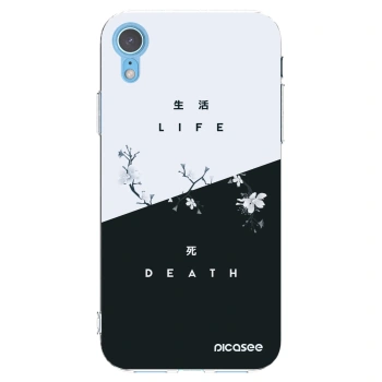 Picasee διαφανής θήκη σιλικόνης Apple iPhone XR - Life - Death