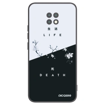 Picasee Μαύρη θήκη σιλικόνης για Xiaomi Redmi Note 9T - Life - Death