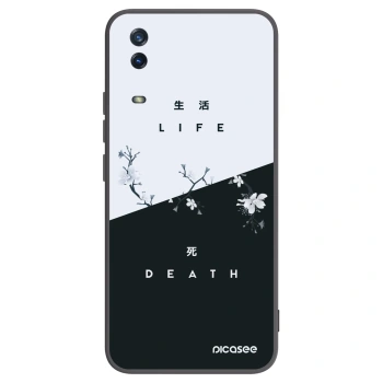 Picasee Μαύρη θήκη σιλικόνης για Vivo Y11s - Life - Death