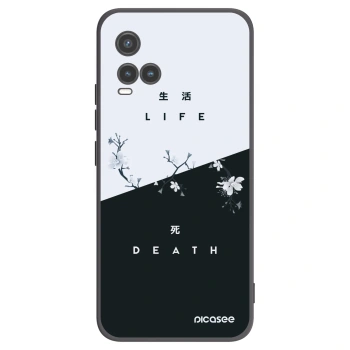 Picasee Μαύρη θήκη σιλικόνης για Vivo Y33s - Life - Death