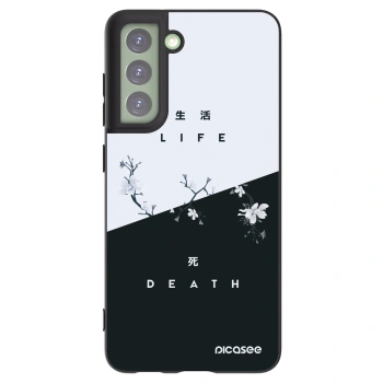 Picasee Μαύρη θήκη σιλικόνης για Samsung Galaxy S21 FE 5G - Life - Death