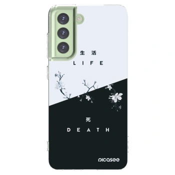 Picasee διαφανής θήκη σιλικόνης Samsung Galaxy S21 FE 5G - Life - Death