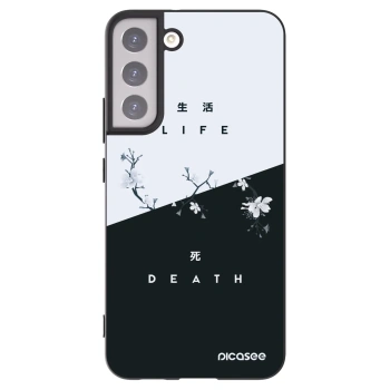 Picasee Μαύρη θήκη σιλικόνης για Samsung Galaxy S22+ 5G - Life - Death