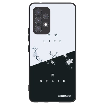 Picasee Μαύρη θήκη σιλικόνης για Samsung Galaxy A53 5G A536 - Life - Death