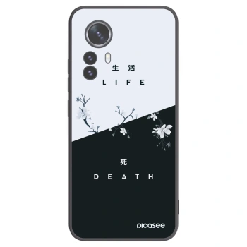 Picasee Μαύρη θήκη σιλικόνης για Xiaomi 12 Pro - Life - Death