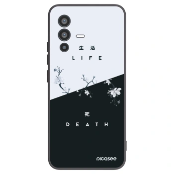Picasee Μαύρη θήκη σιλικόνης για Vivo V23 5G - Life - Death