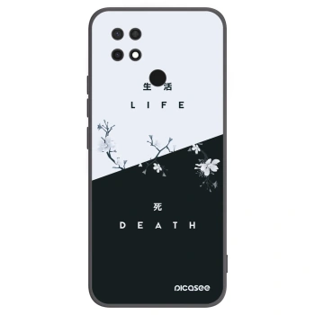 Picasee Μαύρη θήκη σιλικόνης για Xiaomi Redmi 10C - Life - Death