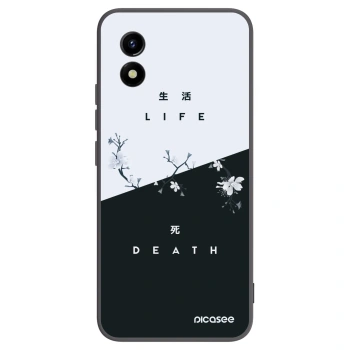 Picasee Μαύρη θήκη σιλικόνης για Vivo Y01 - Life - Death