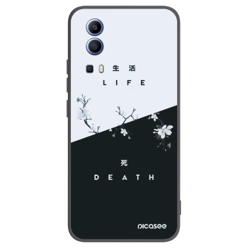Picasee Μαύρη θήκη σιλικόνης για Vivo Y52 5G - Life - Death