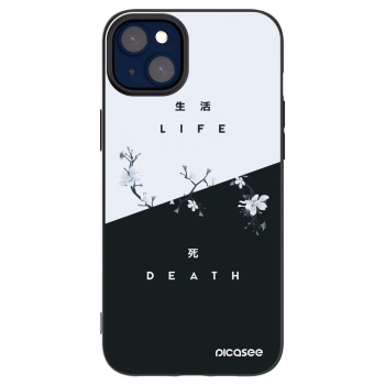 Picasee Μαύρη θήκη σιλικόνης για Apple iPhone 14 Plus - Life - Death