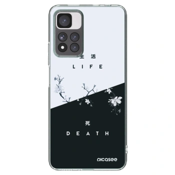 Picasee διαφανής θήκη σιλικόνης Xiaomi Redmi Note 11 Pro+ 5G - Life - Death