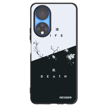 Picasee Μαύρη θήκη σιλικόνης για Honor X7 - Life - Death