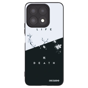 Picasee Μαύρη θήκη σιλικόνης για Honor X8a - Life - Death