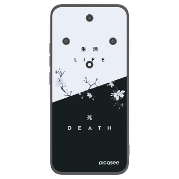 Picasee Μαύρη θήκη σιλικόνης για Honor Magic5 Lite 5G - Life - Death