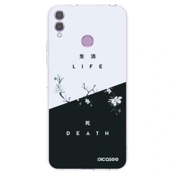 Picasee διαφανής θήκη σιλικόνης Honor 8X - Life - Death