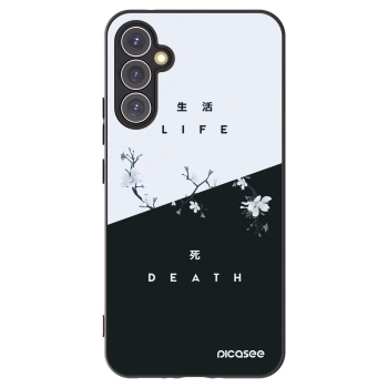 Picasee Μαύρη θήκη σιλικόνης για Samsung Galaxy A34 5G A346B - Life - Death