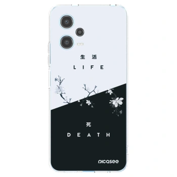 Picasee διαφανής θήκη σιλικόνης Xiaomi Redmi Note 12 5G - Life - Death