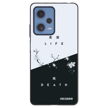 Picasee Μαύρη θήκη σιλικόνης για Xiaomi Redmi Note 12 Pro 5G - Life - Death
